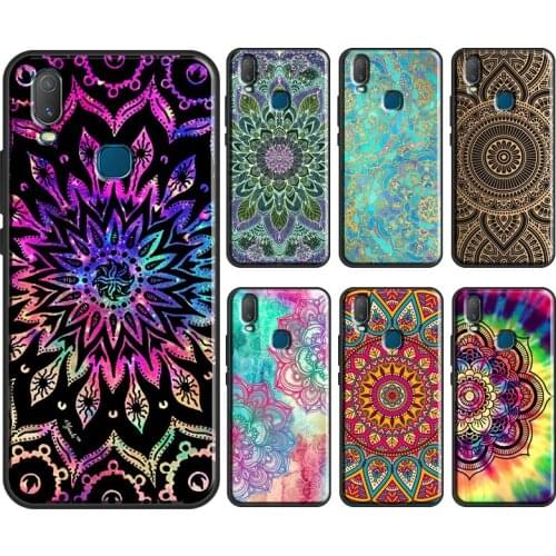 Watercolor nebula Mandala Flower Case For Vivo Y11 2019 V17 Neo V20 SE Y1S Y12 Y17 Y19 Y20 V11 i Y30 Y50 Y70 Y91C Coque