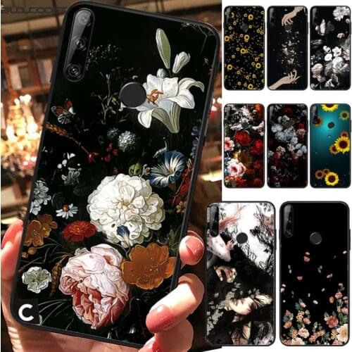 Riccu Watercolor art flowers Colorful Flower Phone Case For Huawei Y5 Y6 Y7 Y9 Prime Pro II 2019 2018 Honor 8 8X 9 lite View9