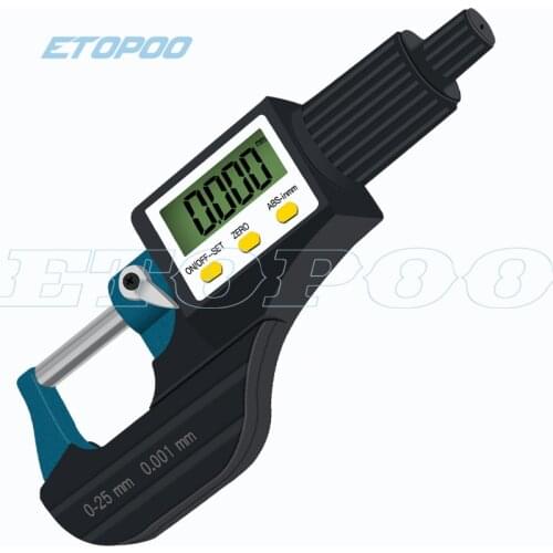 0-25mm Micron Digital outside Micrometer Electronic micrometer gauge 0.001 mm digital tools caliper