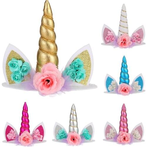 Cyuan Unicorn Cupcake Wrappers Cake Toppers For Unicornio Birthday Decoration Baby Shower Girl First Birthday Party Supplies