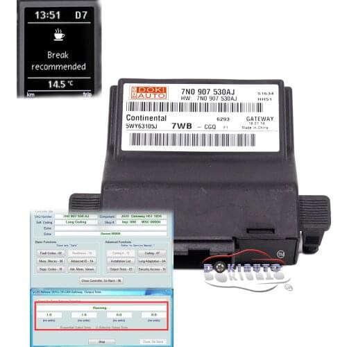 FOR VW MKE CC Passat B7 Golf Jetta 5 6 MK6 Tiguan Scirocco CanBus Gateway 7N0 907 530 AJ Support MKE fatigue driving reminder