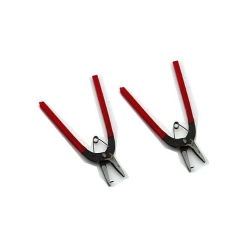 Stainless Steel Hole Punch Pliers Hand Tools Red 16cm(6 2/8"),1 Piece ) *tweezers vise glue gun pliers ring jewelry tools