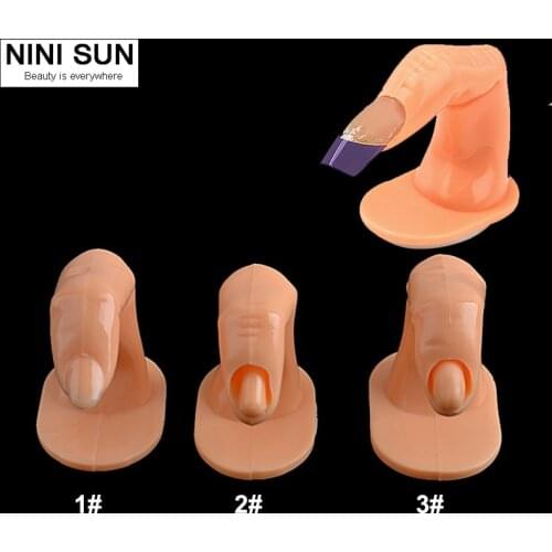 High Quality faux ongles Fake nails Fake False Practice Display Fingers Nail Art Tools Tips UV Gel Acrylic Training For Beginner
