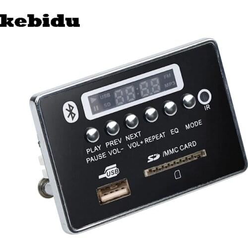 Kebidu 2017 New Car USB MP3 Player Integrated Bluetooth Hands-free MP3 Decoder Board Module Remote Control USB FM Aux Radio