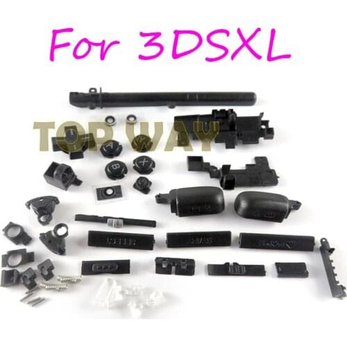 1set For Microsoft 3DS XL Game Console Full Set Buttons Kit Replacement for 3DS LL Buttons Black Color FOR 3DSXL Buttons Parts