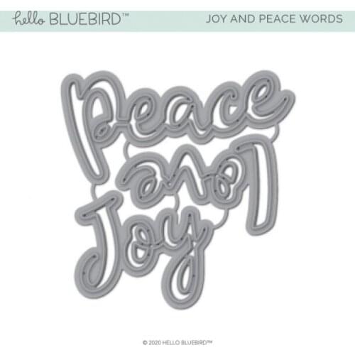 AliliArts Metal Cutting Dies Joy and Peace Words diy Scrapbooking Photo Album Decorative Embossing PaperCard Crafts Die 2020