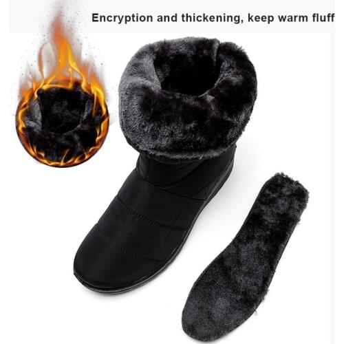 Fashion Women Boots Anti-slip Sole Winter Warm Snow Boots Comfortable Thicken Waterproof Tassels Shoes-WT