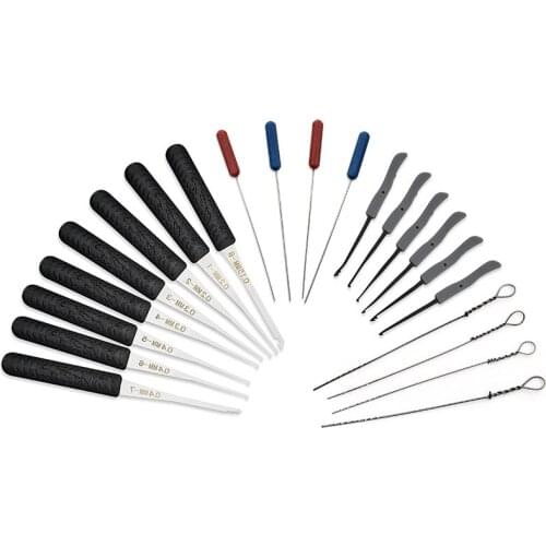 Lock Pick Set Locksmith Supply Remove Broken Key Auto Extractor Hooks Stainless Steel DIY Hand Tools Hardware Combination