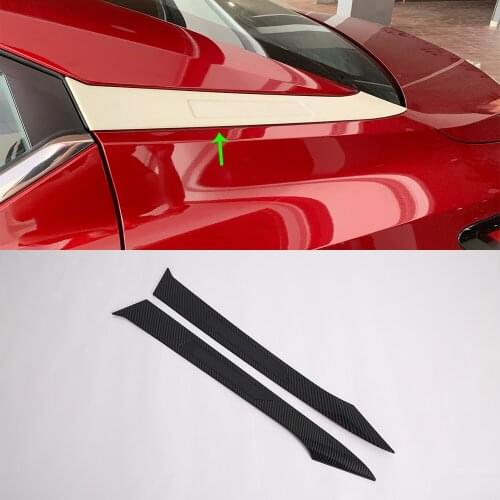 2020 New Car Accessories ABS Black Silver Chromium Styling Rear Window Trim Auot Parts For NISSAN Sentra 2019