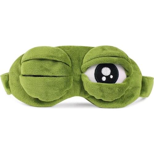 New Lovely Frogs Eyes Sleeping Eye Cover Elastic Bandage Eyeshade Cover Sad Frog Shading Blindfold Kid Adult Eye Patch Relax