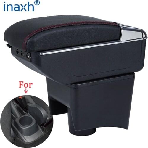 For Volkswagen POLO Armrest 2012-2018 new For VW POLO Mk5 6R Vento Car Armrest box Center Storage box Car accessories Retrofit