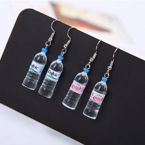 New Funny Creative Handmade Water Bottles Dangle Earrings Jewelry Accessories Cute Korean Trendy Women Jewelry Earrings