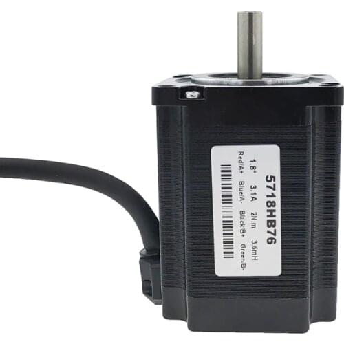 57BYG stepper motor 76mm 2 phase 1.8 degree 3.1A 2N.m hybrid driver motor Nema 23 Step Motor