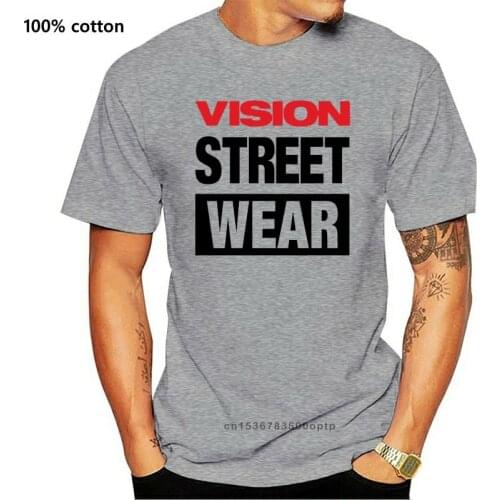 Vision Street Wear Mens Classic Big Logo WHITE COLOR T-SHIRT