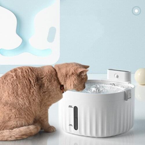 Pets Cat Water Fountain Auto Feeder Cat Supplies Puppy Water Bowl Intelligent Wireless Automatic Circulation Pet Water Dispenser