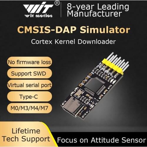 WitMotion DAP Downloader Emulator STM32 Board CMSIS Debugger Keil SWD/Serial, Supports Cortex M