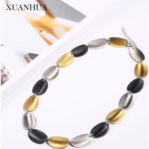 XUANHUA Stainless Steel Jewelry Woman Vogue 2019 Charm Novelties Necklace Fine Jewelry Accessories Bohemian Mass Effect Chain