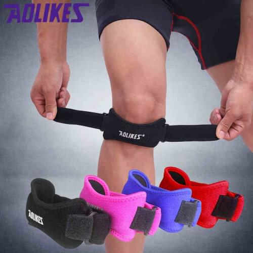 1 Pcs Adjustable Knee Patellar Tendon Protector Support Strap Band Slider Pad Volleyball Sports Safety Patella Brace Support