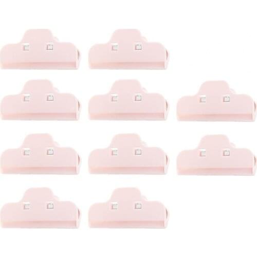 80% Hot Sale 10Pcs Food Bag Clips Eco-friendly Dust-proof Plastic Seasoning Storage Bag Sealing Clips for Kitchen Storage Clips