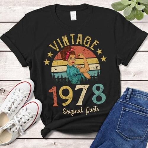 Vintage 1978 Quarantine Edition T-Shirt Rosie Women 43 43rd Birthday Gift Idea Girls Mom Wife Daughter Funny Retro Tee Shirt