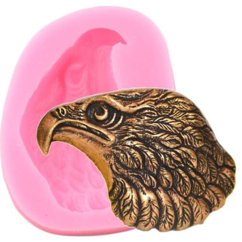 3D Bald Eagle Head Molds Cake Silicone Mold DIY Party Fondant Cake Decorating Tools Soap Clay Candy Chocolate Gumpaste Mould