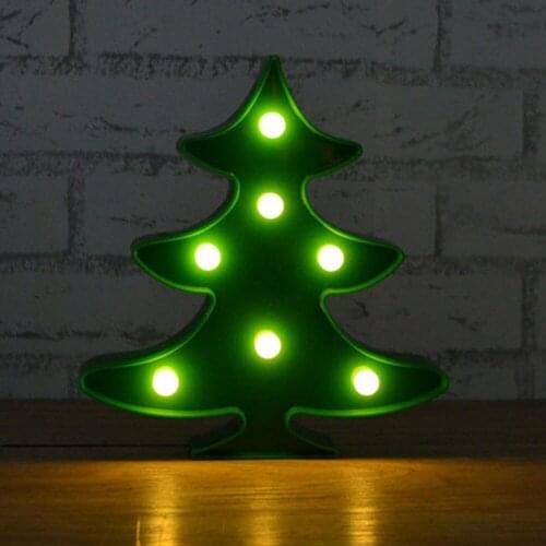 3D LED Light Creative Night Lamp Christmas Tree Lights Bedroom Living Room Indoor Home Decor Party Birthday Festival Gift