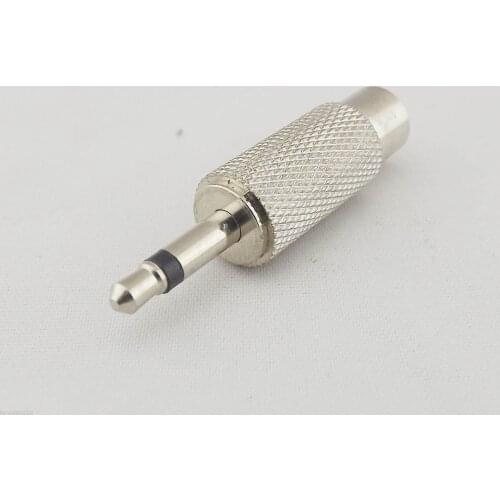 5pcs Nickel 3.5mm 1/8" Mono Male Plug To RCA Phono Female Audio Adapter Connector