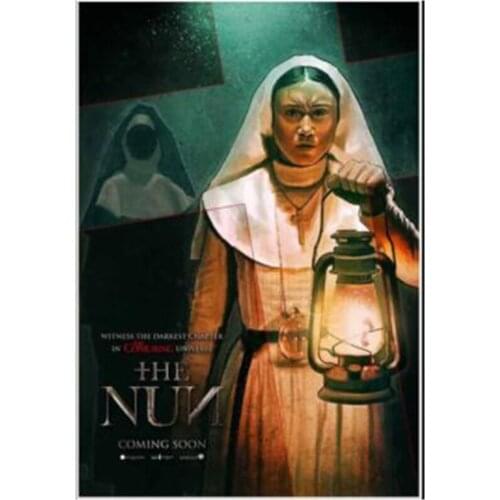 5D Diy Diamond Painting Horror Movie Poster The Nun Pictures Cross Stitch Kits Full Square Round Diamond Embroidery WG2498