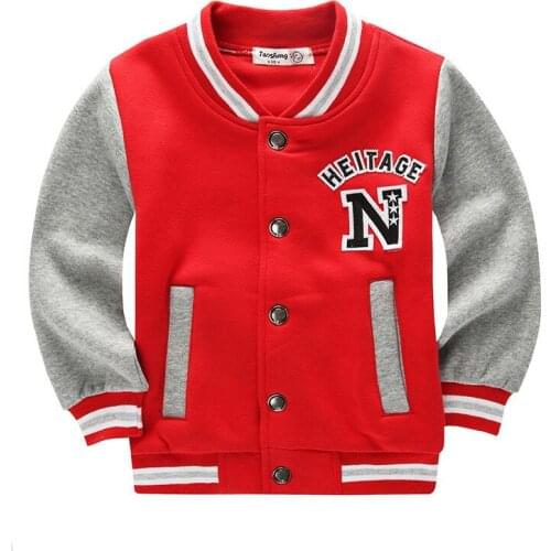 Kids Baseball Jackes 2020 Spring/Autumn Children Sports Casual Outerwear Coat For Baby Boys Girls 3-7 Years Wear TX056