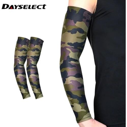 Ice Fabric Breathable Arm Sleeves UV Protection Running Fitness Basketball Hand Protection Sport Cycling Outdoor Arm Warmers