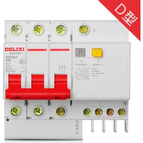 DZ47sLE 3P+N D 32A DZ47SLEN6D32 3P+N | D | 30mA | 32A DZ47sLE Small leakage protection circuit breaker