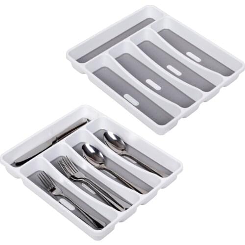 Kitchen Tools Drawer Organizer Tray Spoon Forks Cutlery Separation Finishing Rack Storage Box