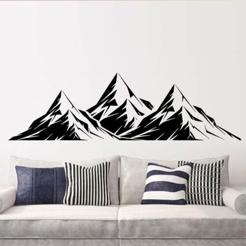 Cool Graphics Vinyl Wall Decal Mountains Room Decoration Home Decor Art Culture Mural