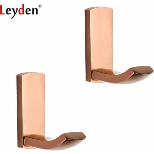 Leyden ORB Chrome Golden Antique Brass Modern Wall Mounte Robe Hook For Bathroom Towel Clothes Hook Kitchen Bath Accessories