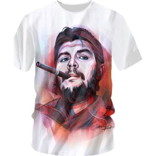 IFPD EU Size Hot Sell Fashion Men New Che Guevara Printed 3D T-shirt Short Sleeve Casual Tee Shirts Cool Design Tops Oversized