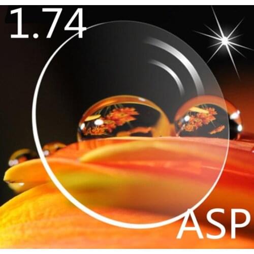 2.4.1stock 1.74 ASP Single Vision Lens(prescription eyeglasses lens) super high index