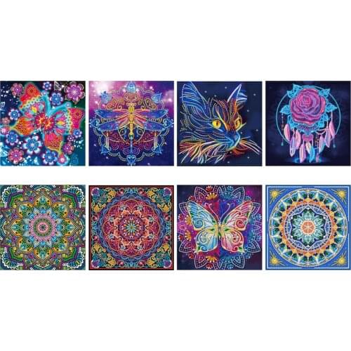Luminous 5D DIY Diamond Painting Special Shaped Animal Mosaic Kit Rhinestone Drawing Picture Set Home Decoration Craft Dropship