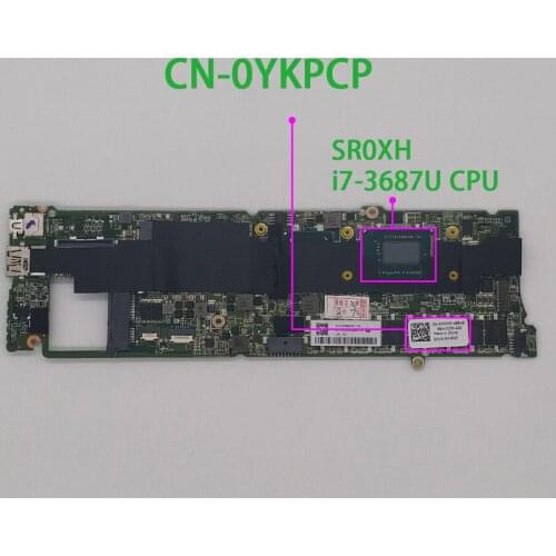 Genuine CN-0YKPCP 0YKPCP YKPCP DAD13BMBCC1 w i7-3687U CPU 8G RAM Laptop Motherboard Mainboard for Dell XPS L322X Notebook PC