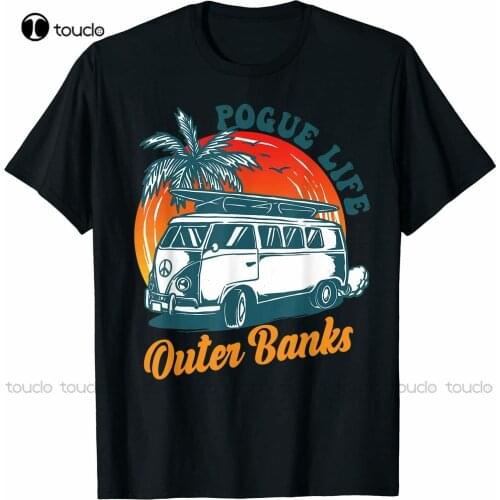New Pogue Life Outer Banks Retro Vintage Sunny T-Shirt Girl Shirts Cotton Tee S-5Xl Unisex