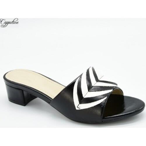 New Coming African High Heel Lady Slipper Shoes For Party 96351-70B Heel Height 5CM, 5Color