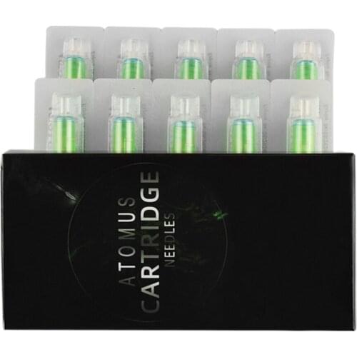 10 Pieces Disposable Tattoo Needles 3RL/5RL/5RS/7RL Sterile Nozzle Cartridge