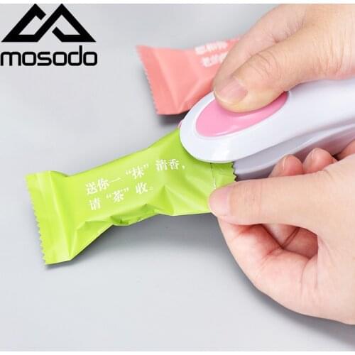 Mosodo Portable Heat Sealer Snack Bag Clip Mini Heat Seling Machine Household Sealing Tool Plastic Sealed Tool Kitchen Storage