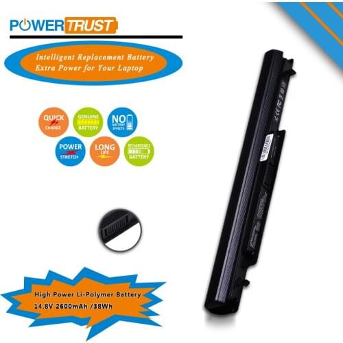 PowerTrust 14.8V 2600mAh K56 laptop Battery for ASUS K46 A56 A46 K56 K56C K56CA K56CM K46C K46CA K46CM S56 S46 A31-K56 A32-K56