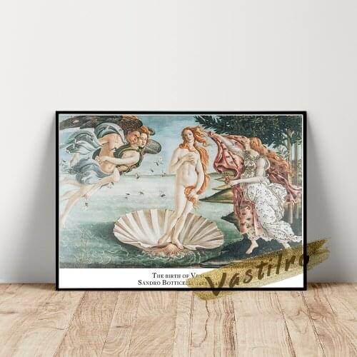 Sandro Botticelli Famous Classic Poster Retro Art Canvas Painting Exhibition Museum Print Wall Picture Modern Home Room Decor