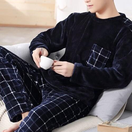 SEESOUL Men's Warm Pajamas China