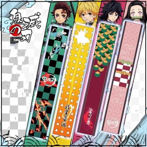 Japan Anime My Hero Academia Demon Slayer Soft Double knit Velvet Warm Scarf Cosplay For Kids/Friends Christmas birthday Gift