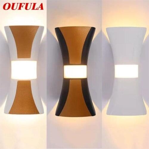 OUFULA Contemporary Outdoor Wall Lights LED Sconces Simple Lamp Waterproof Decorative For Home Porch Villa