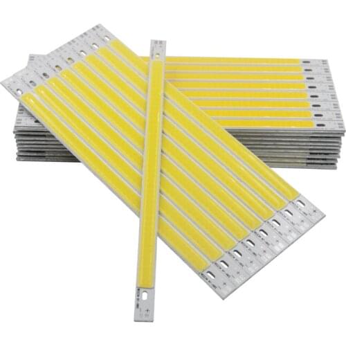 [ALLCOB] LED COB 200*10mm 12v 10W Warm Nature White Blue Red Green Yellow for car light DIY cob led Strip bar BULB light source