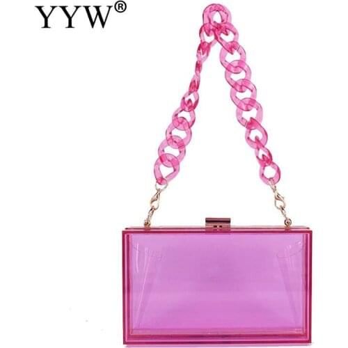 Jelly Clutch Purse Women Fashion Bags Luxury Designer Handbag Candy Color Acrylic Shoulder Crossbody Bags Sac A Main Femme 2021
