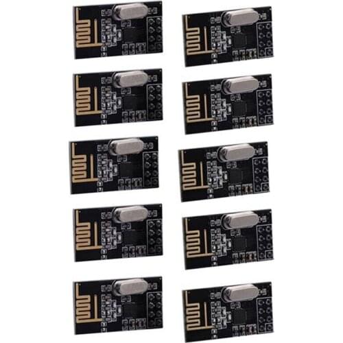 10Pcs NRF24L01+ Wireless Module Power Strengthen Edition NRF24L01 2.4GHz Wireless Communication Module for Arduino